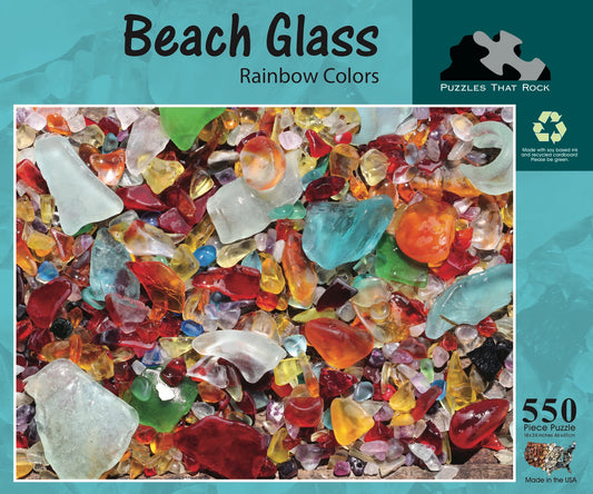 Beach Glass Rainbow Colors