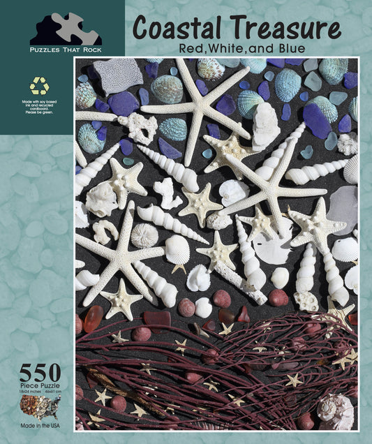 Coastal Treasures Red, White, and Blue