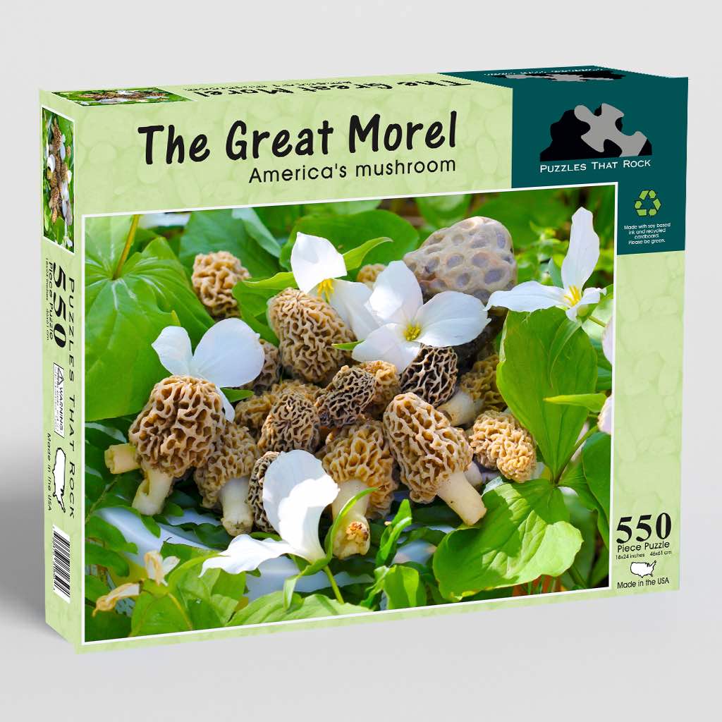 マッシュルーム リンクル Great Morel Puzzle | Mushroom Hunting Jigsaw Made in the USA