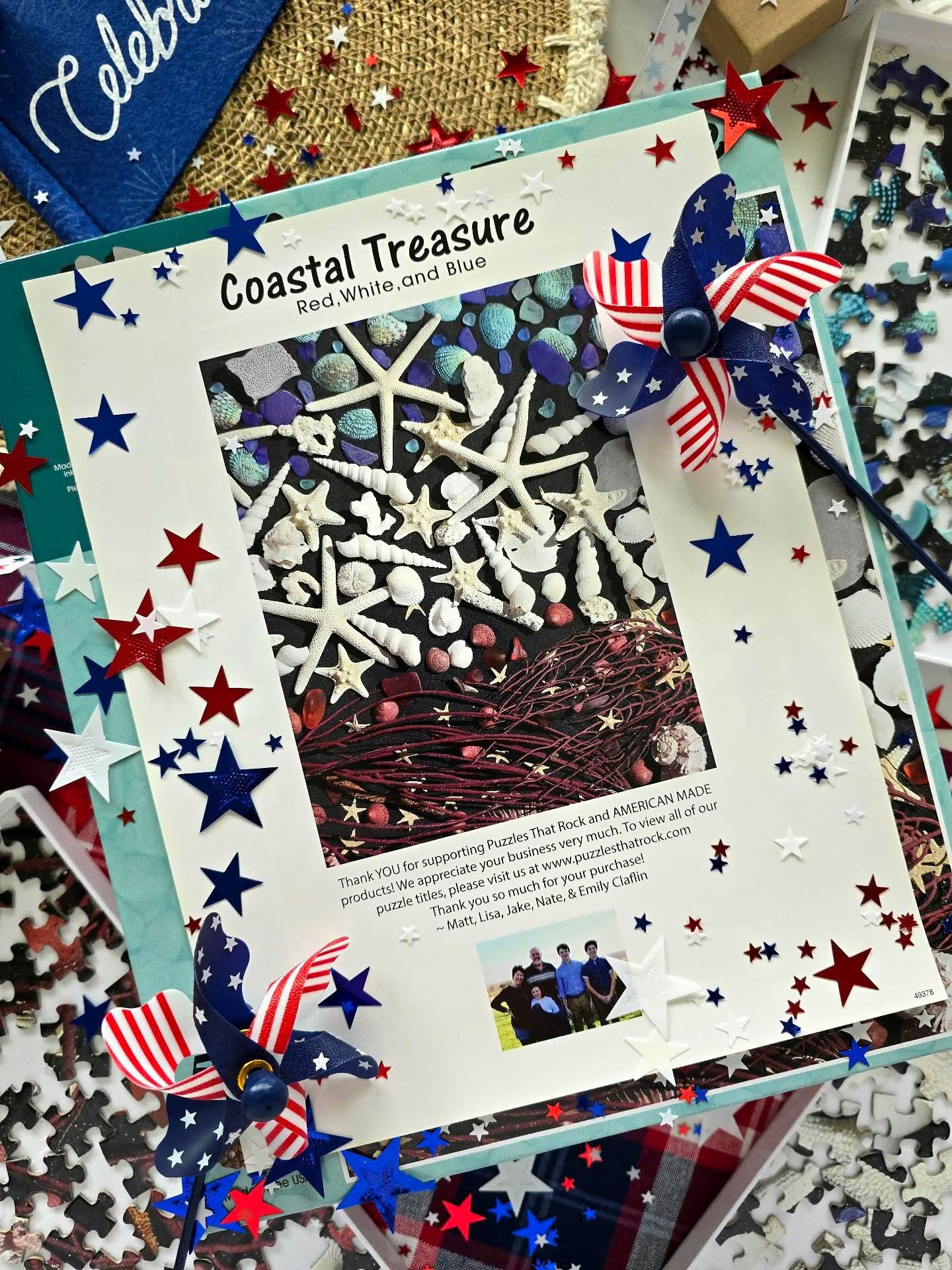Coastal Treasures Red, White, and Blue