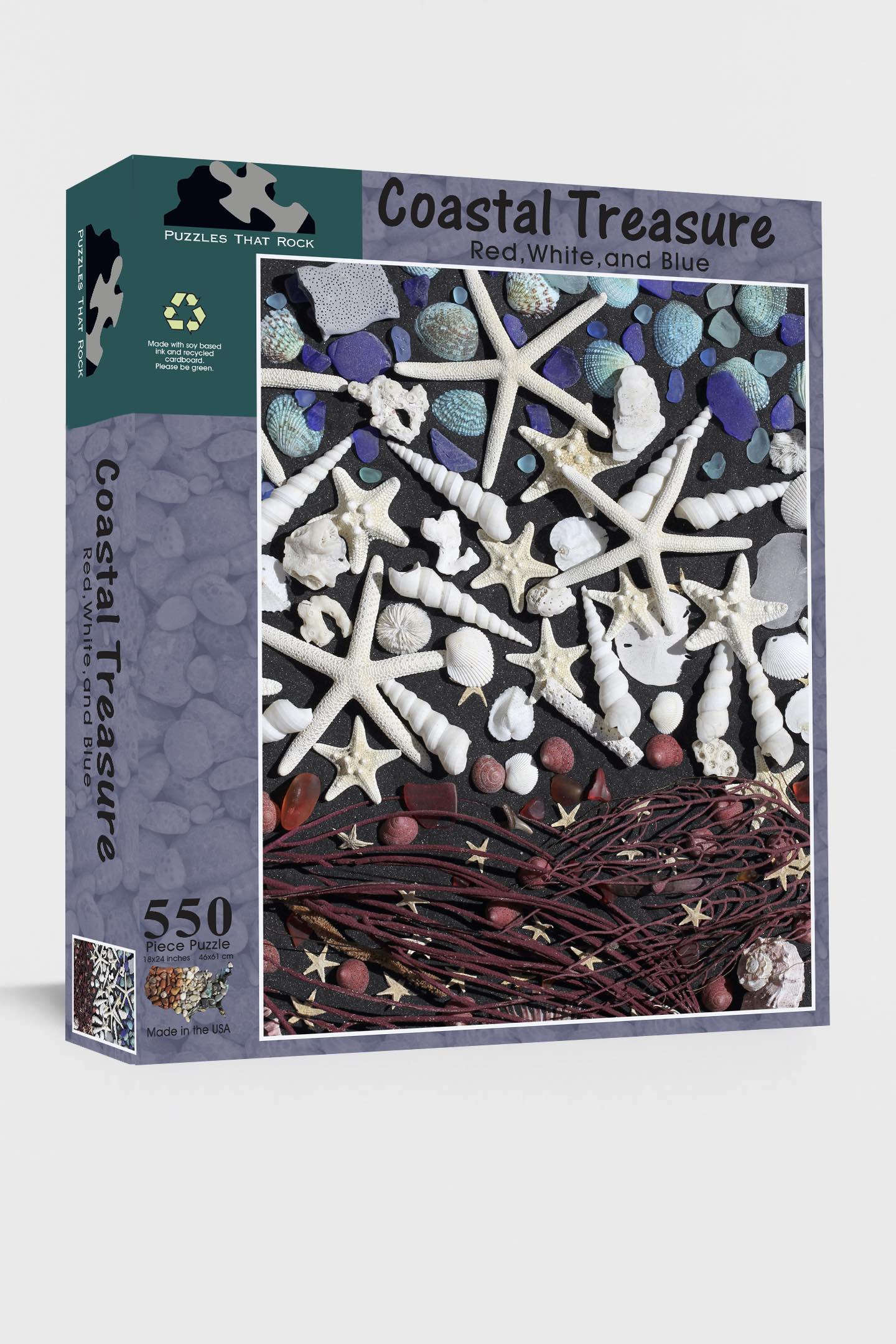 Coastal Treasures Red, White, and Blue