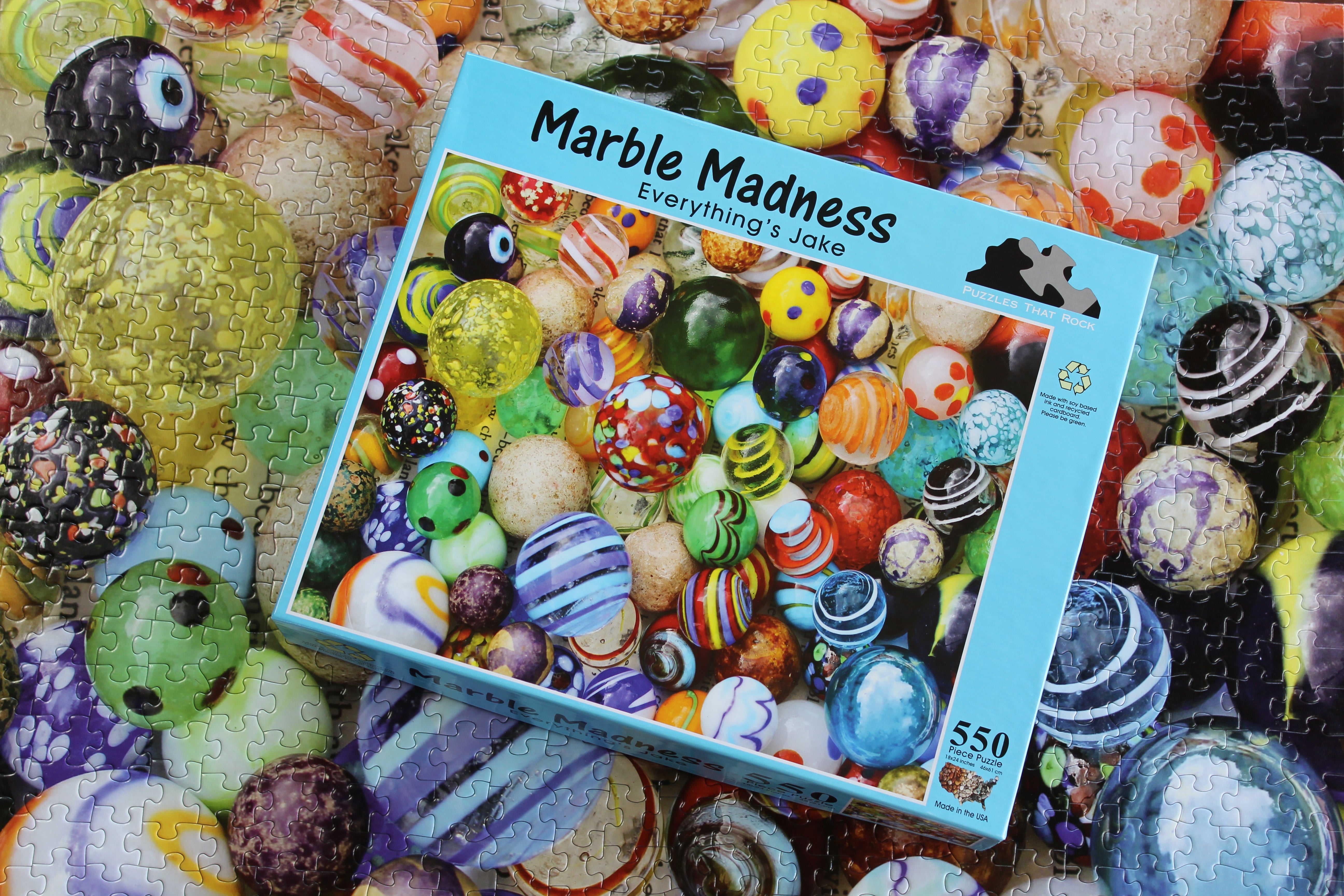 Marble Madness Puzzle | Retro Toys & Collectible Jigsaw for Adults