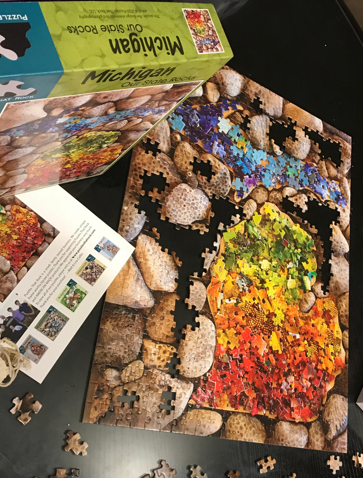 Jigsaw Puzzles Rocks Michigan Our State Rocks Puzzle | Local Art & History Jigsaw – Puzzles ...