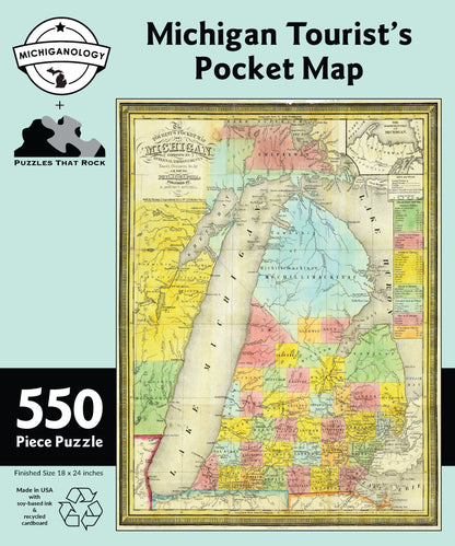 Michigan Tourist's Pocket Map