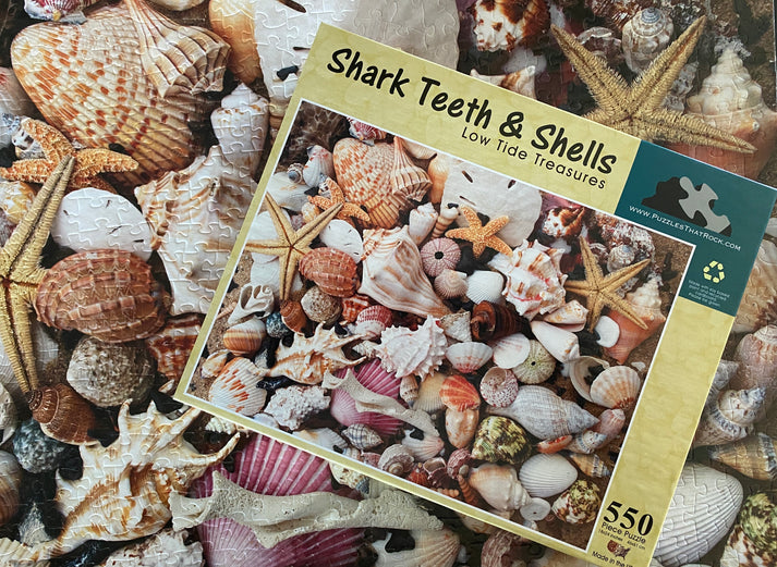 Shark Teeth & Shells Puzzle | Coastal Nature Jigsaw for All Ages ...